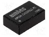 Convertor de tensiune, DC-DC, intrare 10,8...13,2V DC, iesire 12V DC, putere 3W, AIMTEC - AM3N-1212DH52-RZ