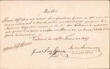 A2547N Chitanță olografă salariu &icirc;nvățător rom&acirc;n Vălcani Timiș 1897