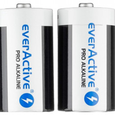 Set 2 Baterii EverActive C, Pro alcaline, Baby LR14 R14 1.5V - RESIGILAT