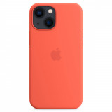 Husa de protectie telefon Apple pentru iPhone 13, MagSafe, Silicon, Nectarine