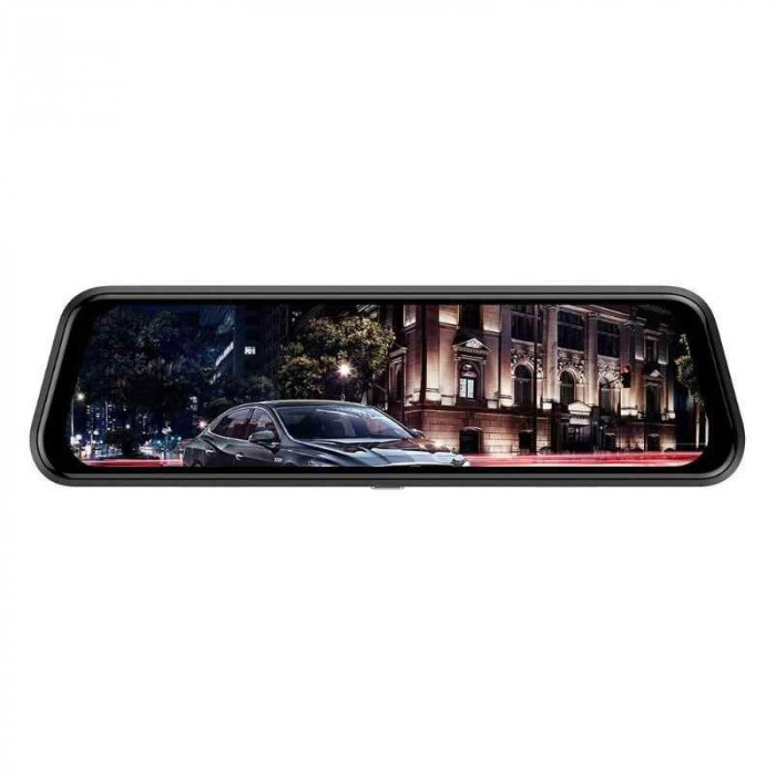 Camera Video Auto tip Oglinda Dubla, Tip T12+ Display 9.66&quot; Touch Screen, Night Vision, Dash Cam, Dual Lens