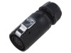 Conector circular mufă mamă 7 pini 12A 500V IP67 drept LUTRONIC