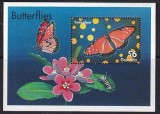 GRENADA 2000 FAUNA INSECTE FLUTURI, Nestampilat