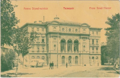 Timisoara Temesv&amp;aacute;r Teatru Ferenc J&amp;oacute;zsef sz&amp;iacute;nh&amp;aacute;z ND(1907) foto