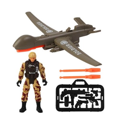 Set figurina Soldat cu Drona si accesorii, ATU-088453 foto