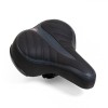 Șa Bicicletă Unisex Neagră Ergonomică 19x22x11cm, Piele Ecologică, Montare pe Tija Șa