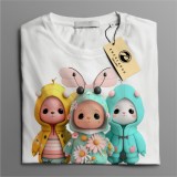 Tricou casual din bumbac 100% de barbati marimea XL Owl City albinute colorate