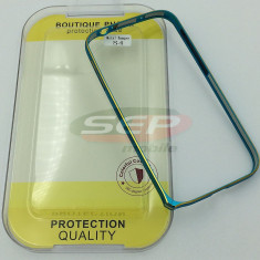 Bumper aluminiu Samsung I9500 Galaxy S4 turcoaz