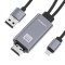 Adaptor HDMI KakuSiga, Compatibil cu Apple, USB, tip Lightning, 1 m, Gri