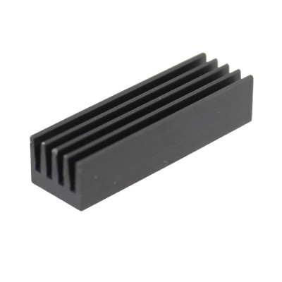 Radiator extrudat, aluminiu, 26x8mm, negru, FISCHER ELEKTRONIK, ICKSMDF26SA, T136911 foto