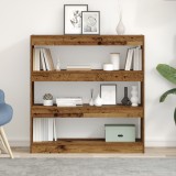 VidaXL Bibliotecă/paravan de cameră, lemn rustic, 100x30x103 cm, lemn