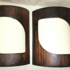 2 masti din lemn curbat pentru aplice de perete 25x21cm