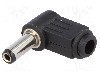 Conector alimentare DC, {{Tensiune nominala}}, {{Numarul de pini}} pini, seria {{Seria producatorului}}, 5,5/2,5mm. CHANGZHOU DAHUA IMP AND EXP (GROUP
