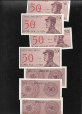 Indonezia 50 sen 1964 unc pret pe bucata