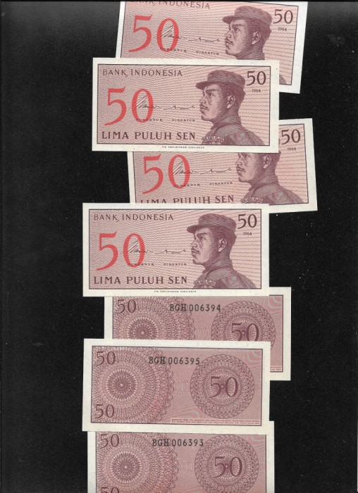 Indonezia 50 sen 1964 unc pret pe bucata