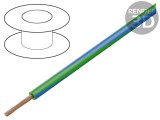 Cablu Electric 2,5mm&sup2; PVC Verde-Albastru 50m