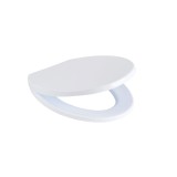 Capac WC din polipropilena, Romtatay PP 40001, alb, inchidere standard, 375 x 460 mm