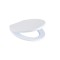 Capac WC din polipropilena, Romtatay PP 40001, alb, inchidere standard, 375 x 460 mm