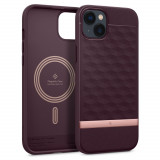 Husa Caseology Parallax MagSafe pentru Apple iPhone 14 Plus/15 Plus Visiniu, Silicon, Carcasa, SPIGEN