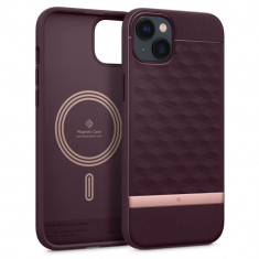 Husa Caseology Parallax MagSafe pentru Apple iPhone 14 Plus/15 Plus Visiniu