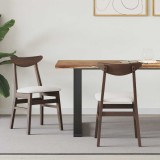 vidaXL Scaune de dining 2 pcs Maro deschis 42 x 47.5 x 81 cm 42020429