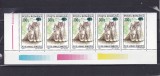 ROMANIA 2001 LP 1564 PUI DE ANIMALE 94 SUPRATIPAR MOUSE STRAIF DE 5 MNH, Nestampilat