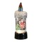 Decoratiune de Craciun tip Lumanare, Flippy, Lumanare de Cristal cu Fulgi de Zapada, Model Mos Craciun cu Sclipici, Iluminare LED, 13 x 5 x 5 cm, Baza