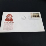 John Sloan - Plic Filatelic SUA 1971, Prima Zi de Emisiune, Vintage Istoric!-FDC-, America de Nord