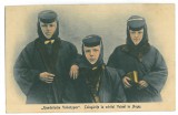 4432 - ARGES, Calugarite de la Schitul Valeni - old postcard, CENSOR - used 1918