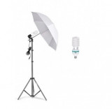 Kit foto studio,lumini,1 umbrela,trepied 200 cm inclus + bec foto