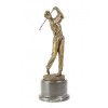 Jucator de golf-statueta din bronz pe un soclu din marmura BR-168