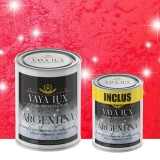 Vopsea Decorativă de Lux Argentina &ndash; Rosu Intens | Pachet 3L (2L + 1L), Efect 3D Stelat-Toro Decor