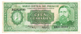 Paraguay 100 Guaranies 1952 P-198a Seria 82228680