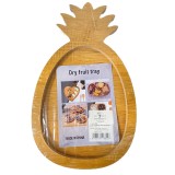Platou servire bambus, ananas, 17x29 cm
