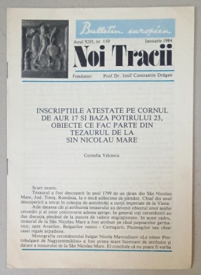 NOI TRACII , REVISTA FONDATA DE JOSIF CONSTANTIN DRAGAN , NR.110, 1984 foto