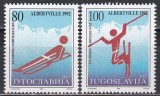 Iugoslavia 1992 - Jocurile Olimpice de iarnă - Albertville, MNH, Nestampilat