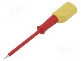 Terminal de măsurare 60V DC roșie 2mm Hirschmann T&amp;M PRUEF 2 S