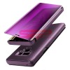 Husa Clear View Mirror Purple Samsung Galaxy J4 Plus, Protectie Completa