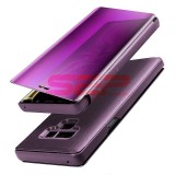 Husa Clear View Mirror Purple Samsung Galaxy J4 Plus, Protectie Completa