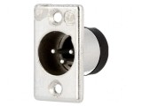 Conector XLR tată 3 pini lipire alamă