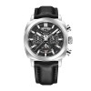 Ceas Barbati Benyar 5205 Argintiu-Negru , Design Business, Functii Multiple, Cronograf, Rezistent la Apa 5ATM