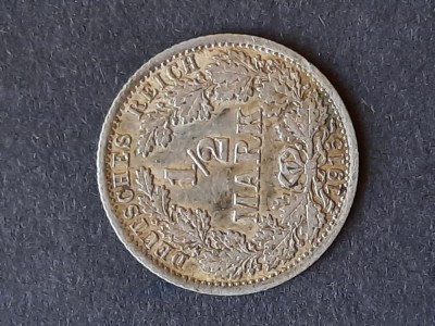 1/2 Mark 1915, litera A, Germania - B 5893 foto