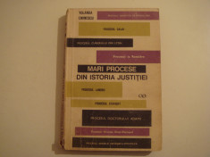 Mari procese din istoria justitiei - Yolanda Eminescu Editura Stiintifica 1970 foto