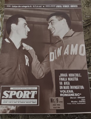 myh 110 - Revista SPORT - nr 9/mai 1966 - UTA Arad foto