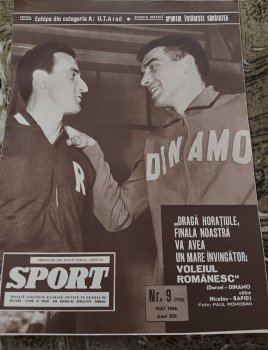 myh 110 - Revista SPORT - nr 9/mai 1966 - UTA Arad