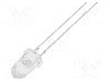 Dioda LED, 5mm, galbena, 43000...50000mcd, 30mA, 2,1...2,6V, OPTOSUPPLY - OS5YKP5201A