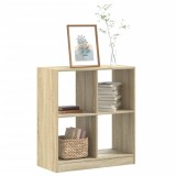 vidaXL Bibliotecă, stejar sonoma, 68,5x32x75 cm, lemn prelucrat
