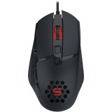 Mouse gaming Serioux Tobis, 6400dpi, 8 butoane, Design Ergonomic, Negru