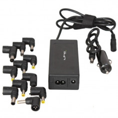 Alimentator universal pentru laptop, putere 70 W, 10 mufe adaptoare foto