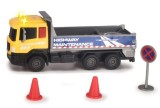 DICKIE ECHIPA DE UTILAJE CAMION CU SEMNE DE CIRCULATIE 17CM SuperHeroes ToysZone, Simba